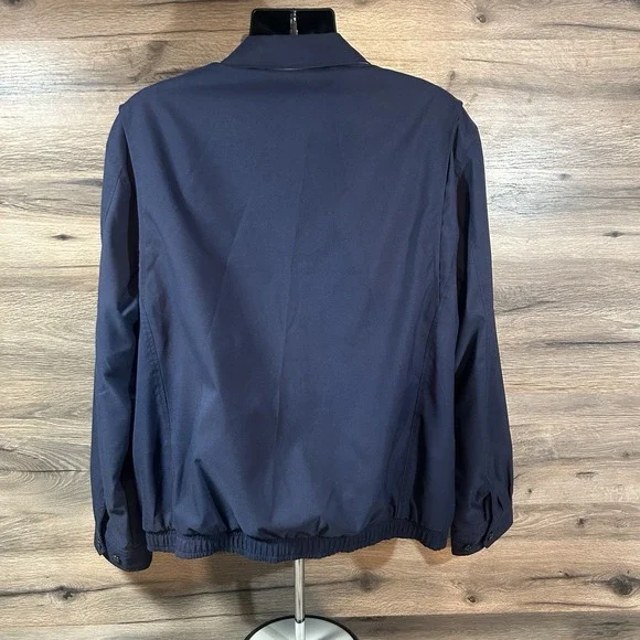 Vintage Polo Ralph Lauren Bi-Swing Windbreaker Jacket Navy Blue Men's Size L